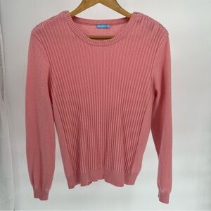 Cashmere pink ribbed sweater J. McLaughlin